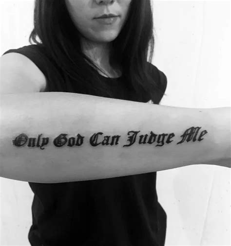 142 Carefree Only God Can Judge Me Tattoos To Obtain Open。